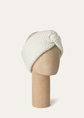 Cocooning Headband In Cashmere White Snow Loro Piana