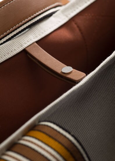 The Suitcase Stripe Tote The Suitcase Stripe Tote