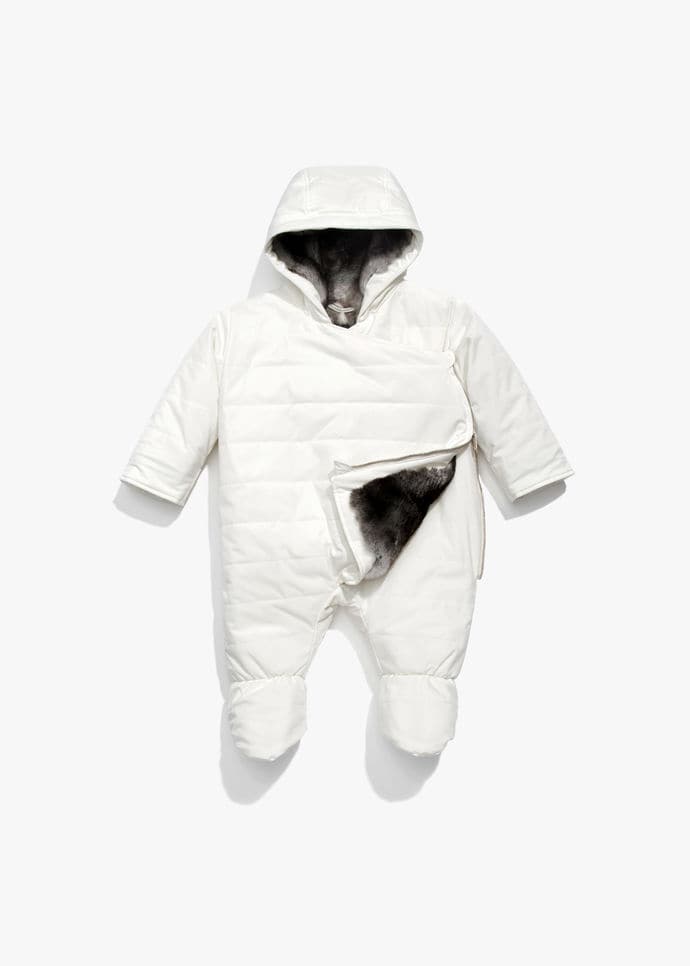 white pram suit