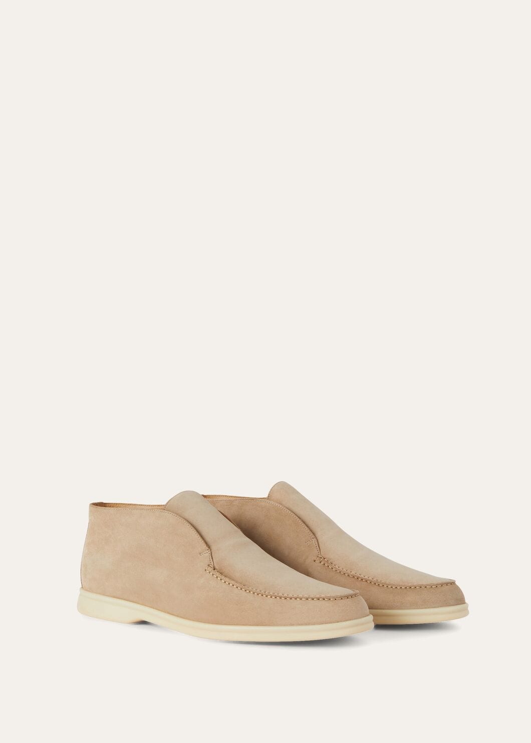 Open Walk Ankle Boot Suede Sandstone Loro Piana CC