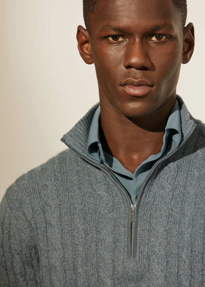 Col camionneur Treccia-Baby Cashmere