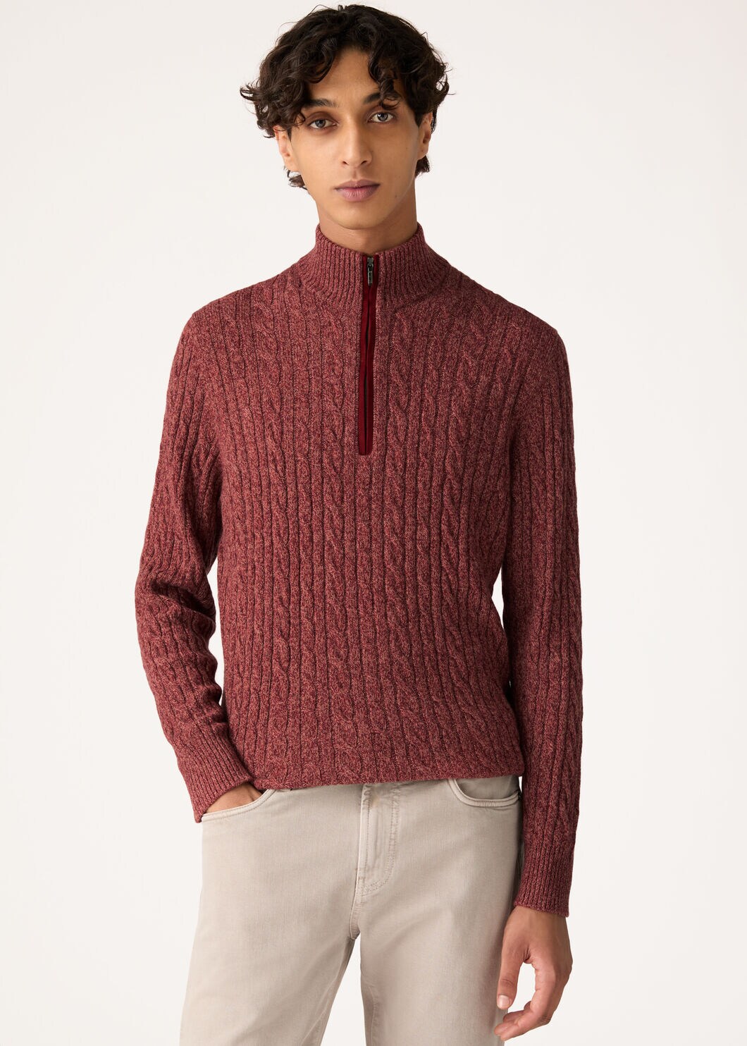 Treccia Jumper Baby Cashmere Prestige Orange/Weathering Treccia Jumper Baby Cashmere Prestige Orange/Weathering