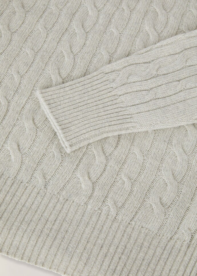 Treccia Mezzocollo Sweater-Baby Cashmere