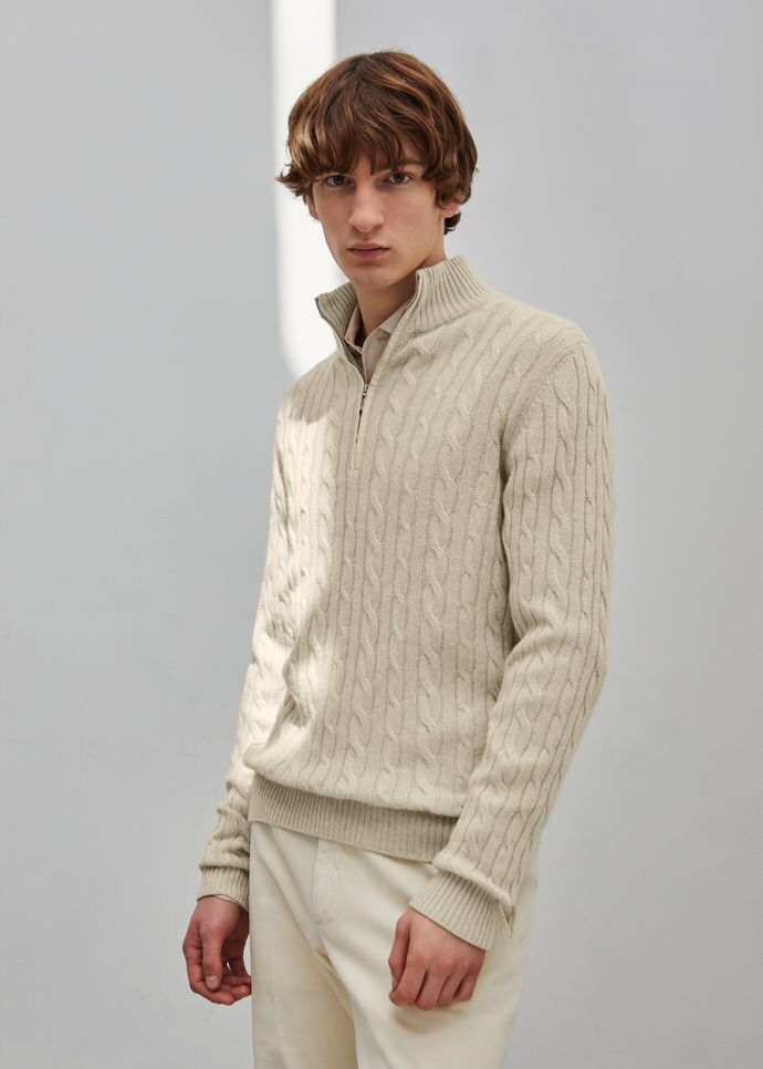 Treccia Mezzocollo Sweater