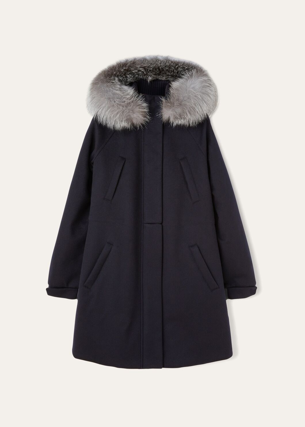 GIUB. LORO PIANA ICERY LONG CASH STORM CAPP.VOLPE