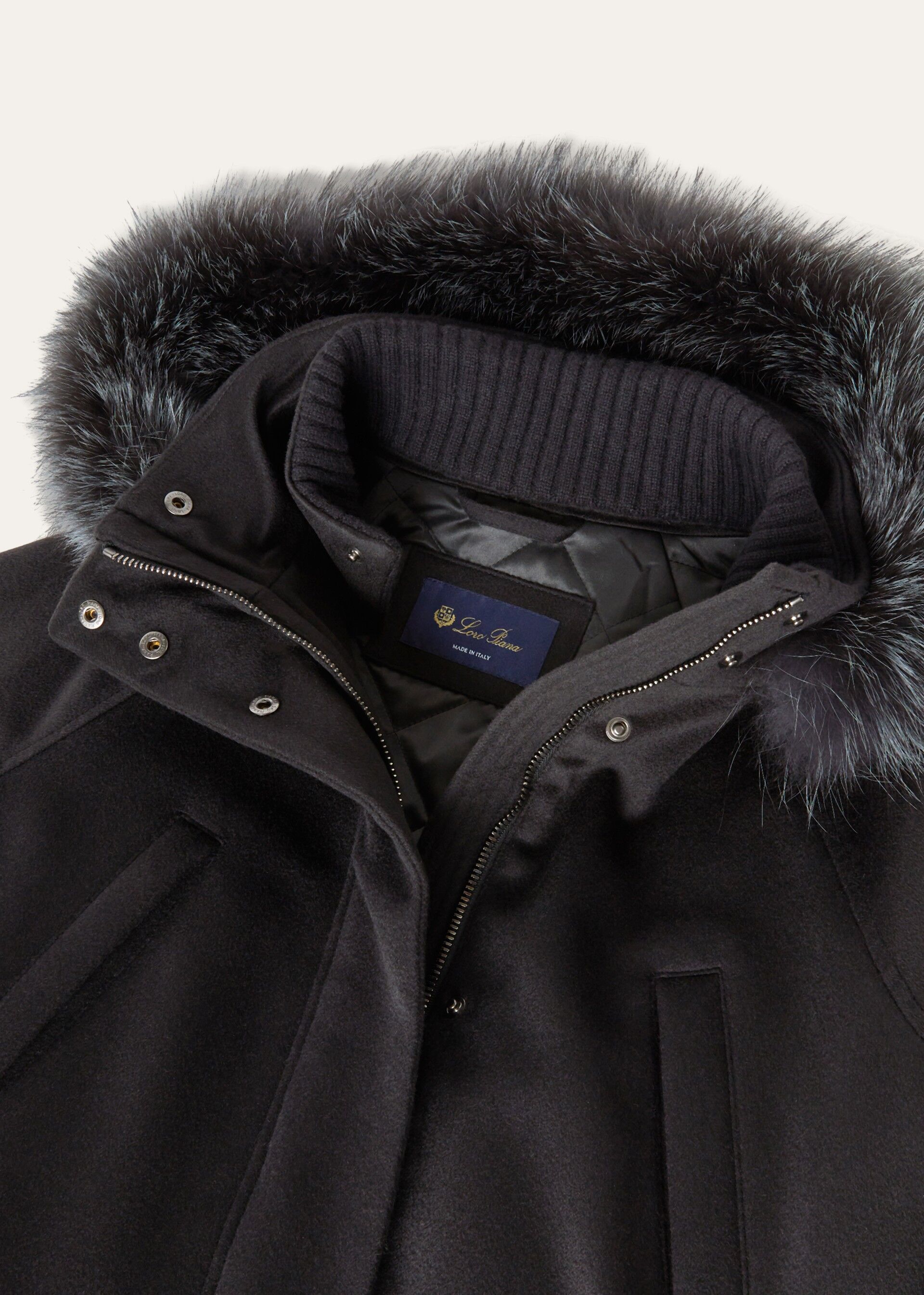 GIUB. LORO PIANA ICERY LONG CASH STORM CAPP.VOLPE