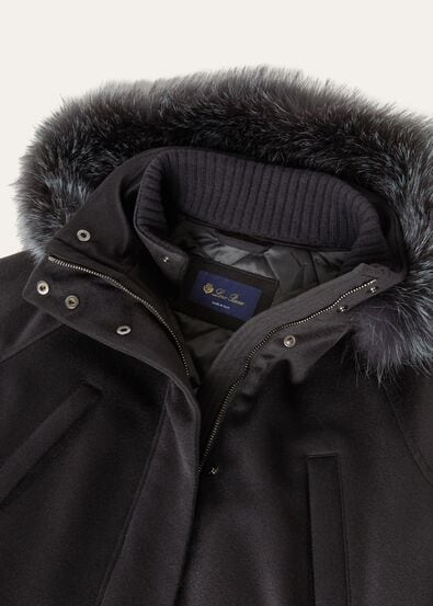 GIUB. LORO PIANA ICERY LONG CASH STORM CAPP.VOLPE