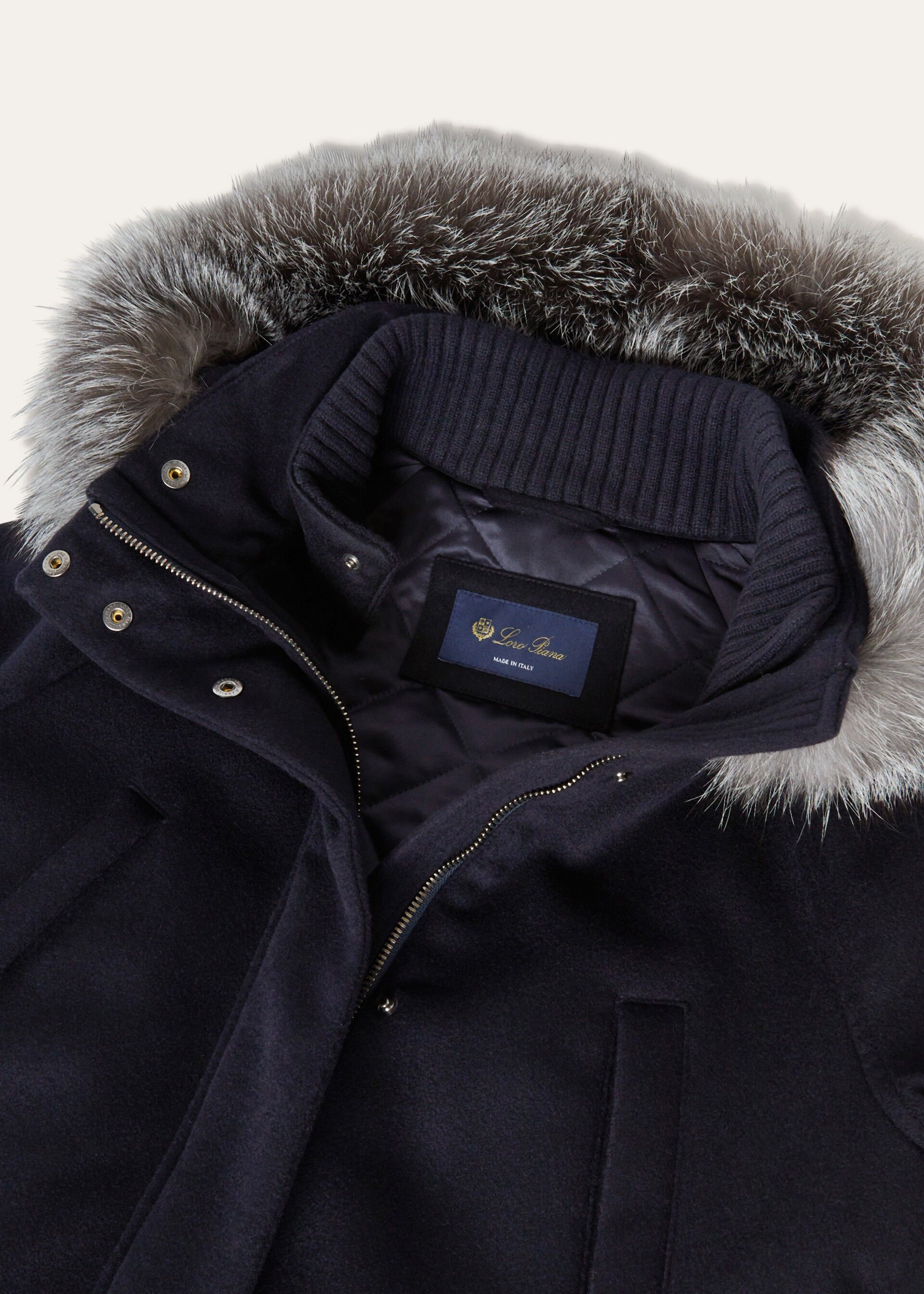 GIUB. LORO PIANA ICERY LONG CASH STORM CAPP.VOLPE