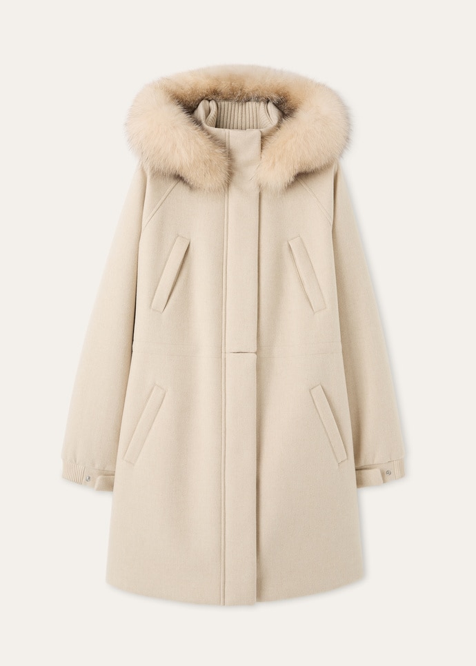 GIUB. LORO PIANA ICERY LONG CASH STORM CAPP.VOLPE_FAE2856_A193_1