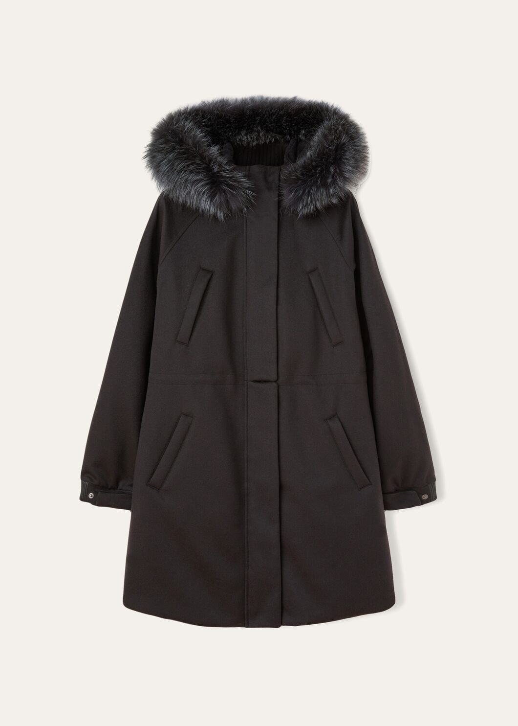 GIUB. LORO PIANA ICERY LONG CASH STORM CAPP.VOLPE