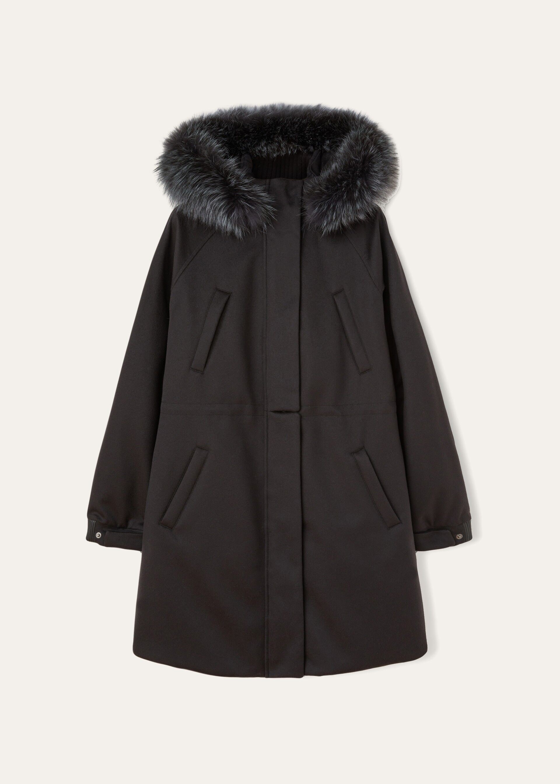 GIUB. LORO PIANA ICERY LONG CASH STORM CAPP.VOLPE