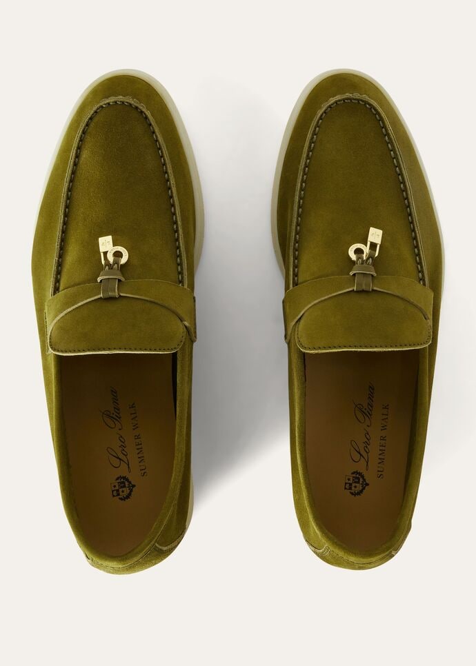 Loro Piana サマー・チャーム・ウォーク・モカシン スエード 43 サマー・チャーム・ウォーク・モカシン スエード ライラックワ