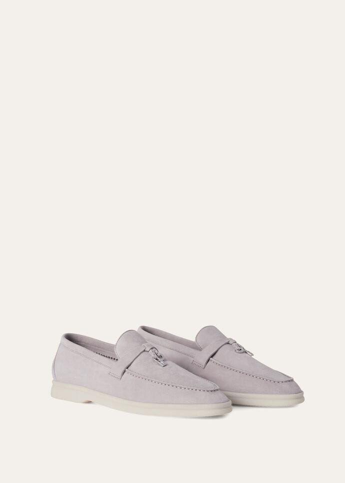 Summer Charms Walk Loafer Deerskin Cream Bignet | Loro Piana US