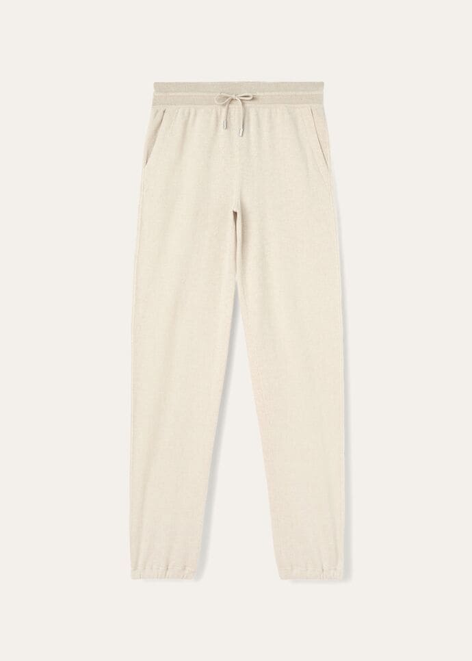 Merano Trouser Baby Cashmere Natural Melange | Loro Piana
