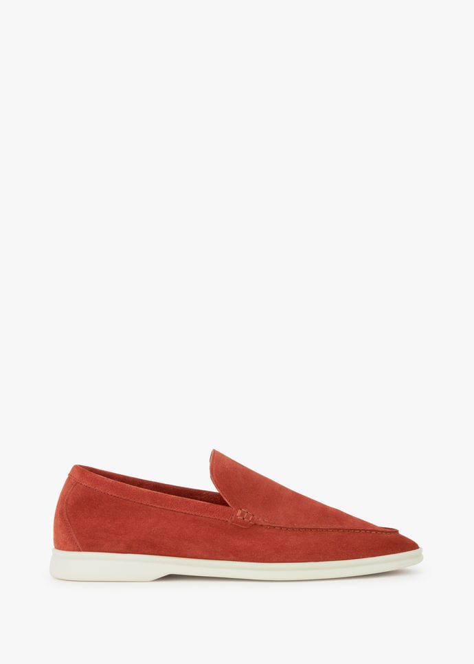 loro piana suede loafers