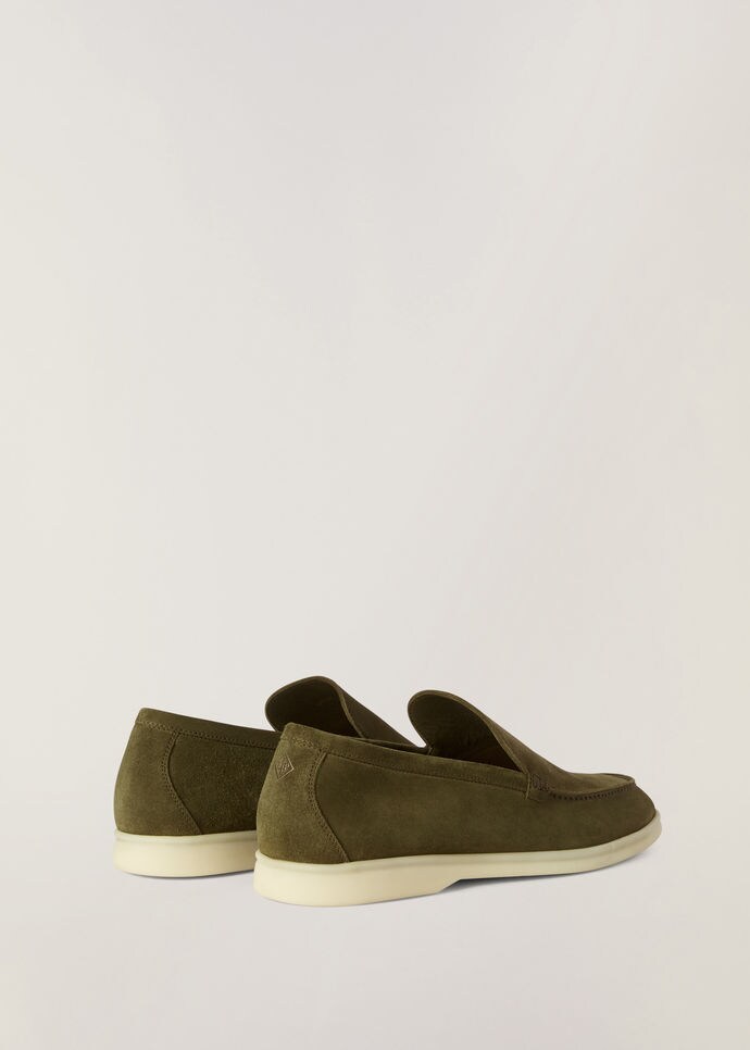 Summer Walk Loafers in Suede Loden | Loro Piana