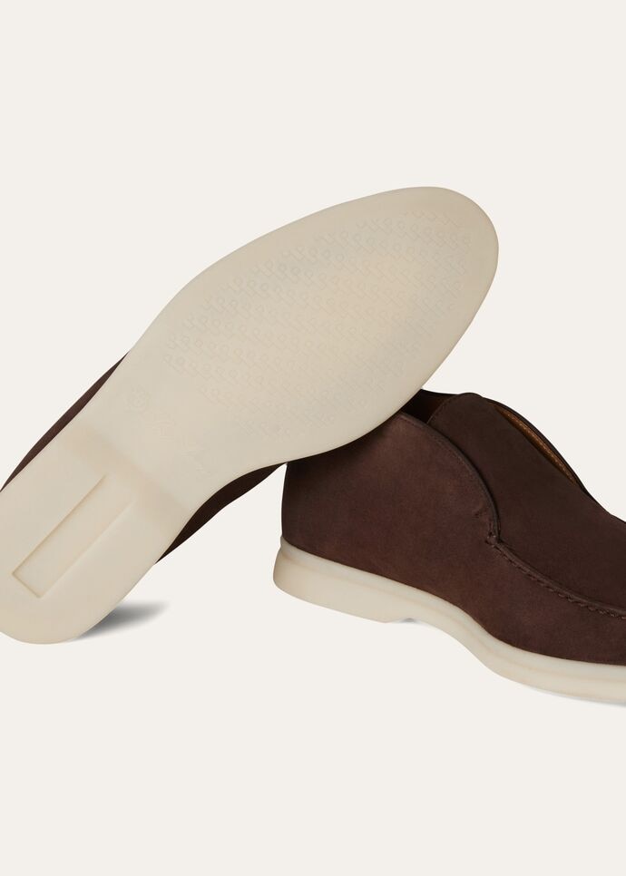 Open Walk Ankle Boot Suede Chocolate | Loro Piana US Open Walk Ankle Boot Suede Chocolate | Loro Piana US