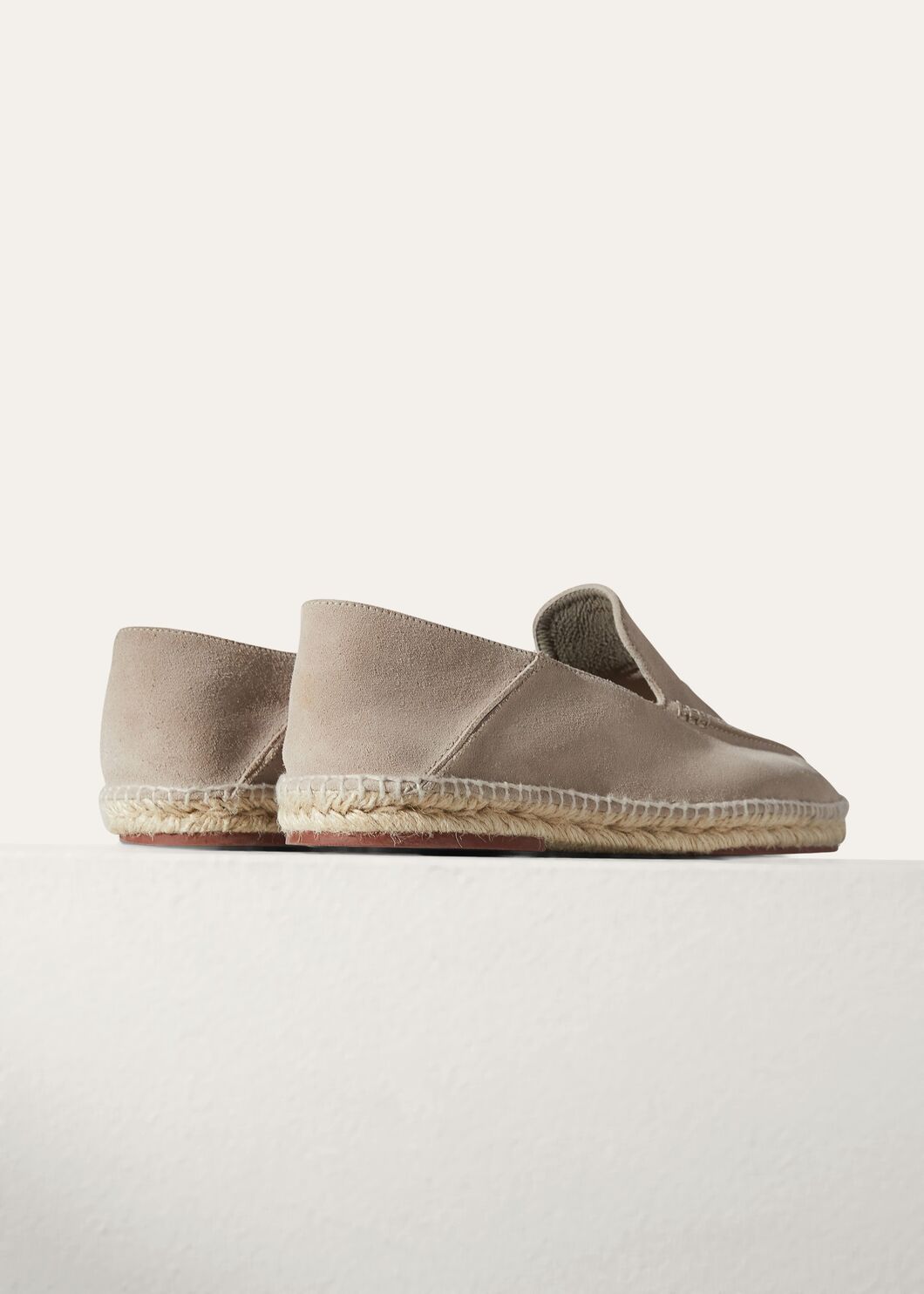 Seaside Walk Espadrilles Suede Classic Beige | Loro Piana MC