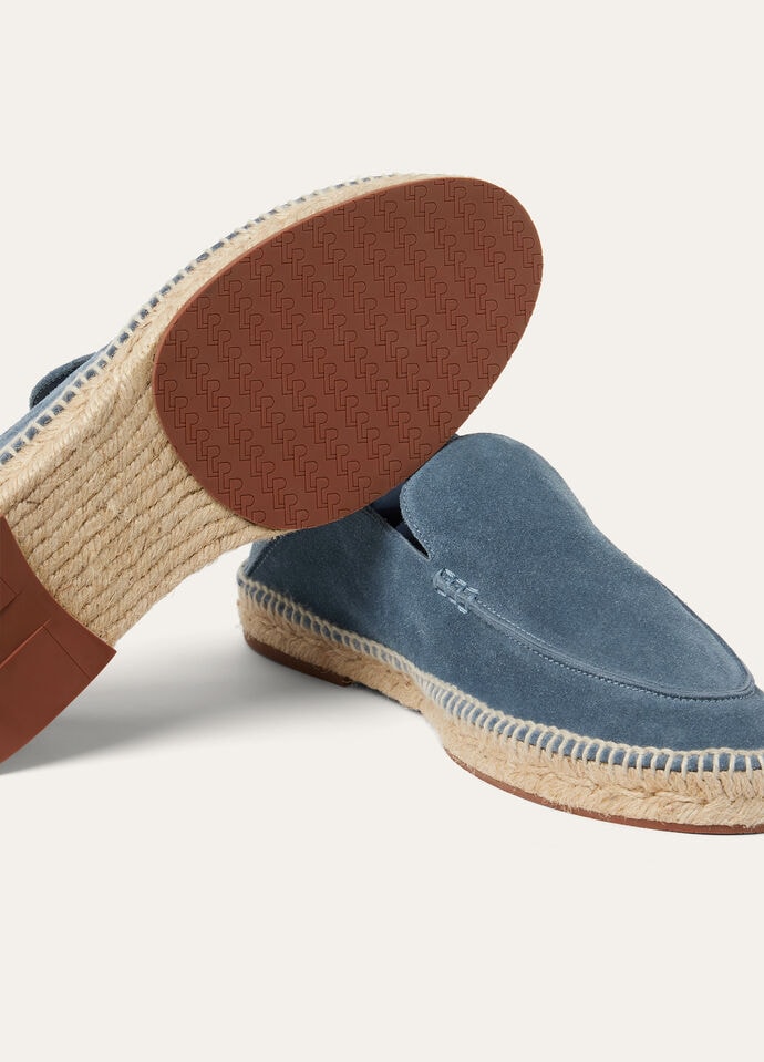 Seaside Walk Espadrille Suede Black Figs | Loro Piana US Seaside Walk Espadrille Suede Black Figs | Loro Piana US