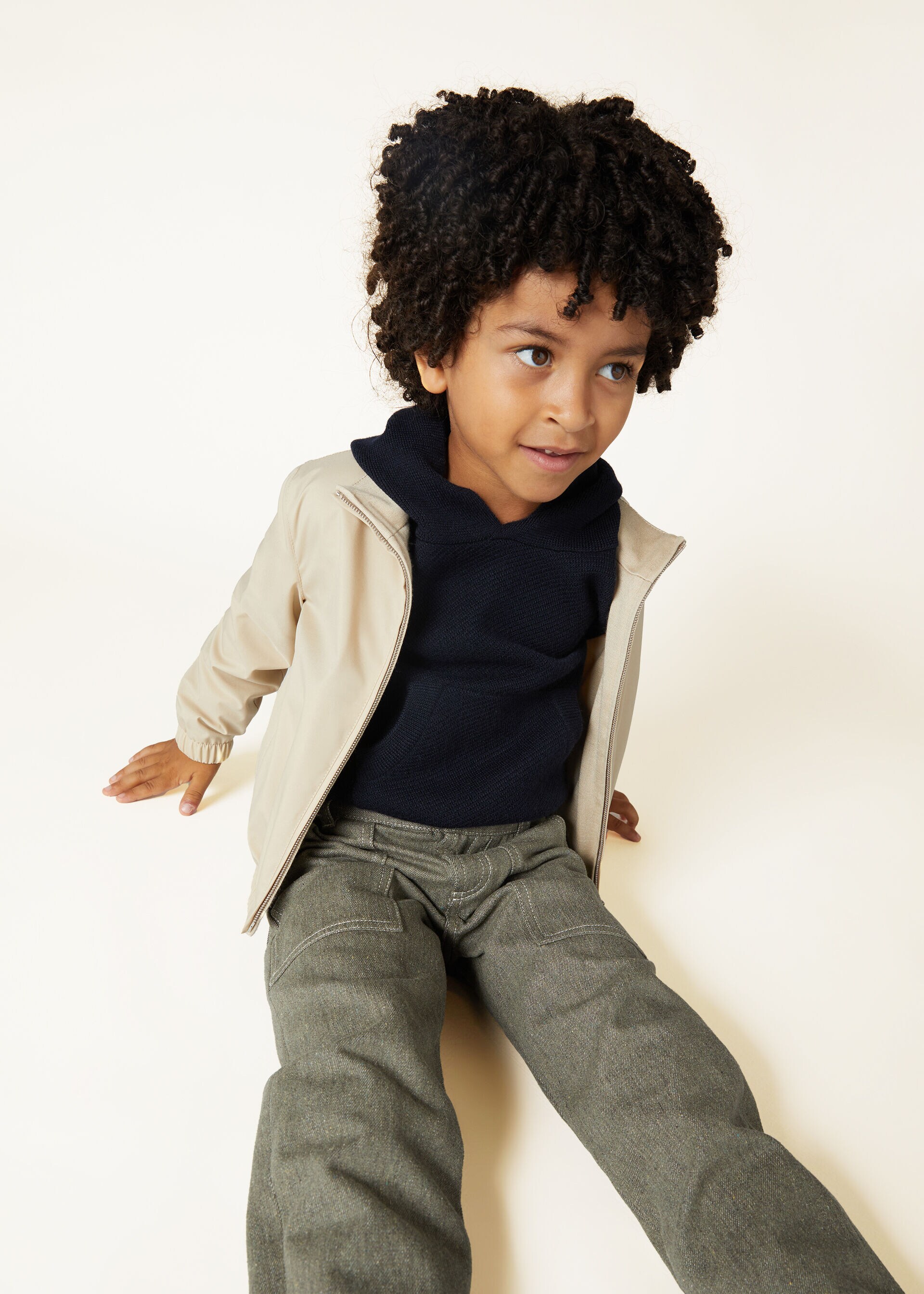 LORO PIANA BOMBER KID REV. WINDMATE STRETCH STORM