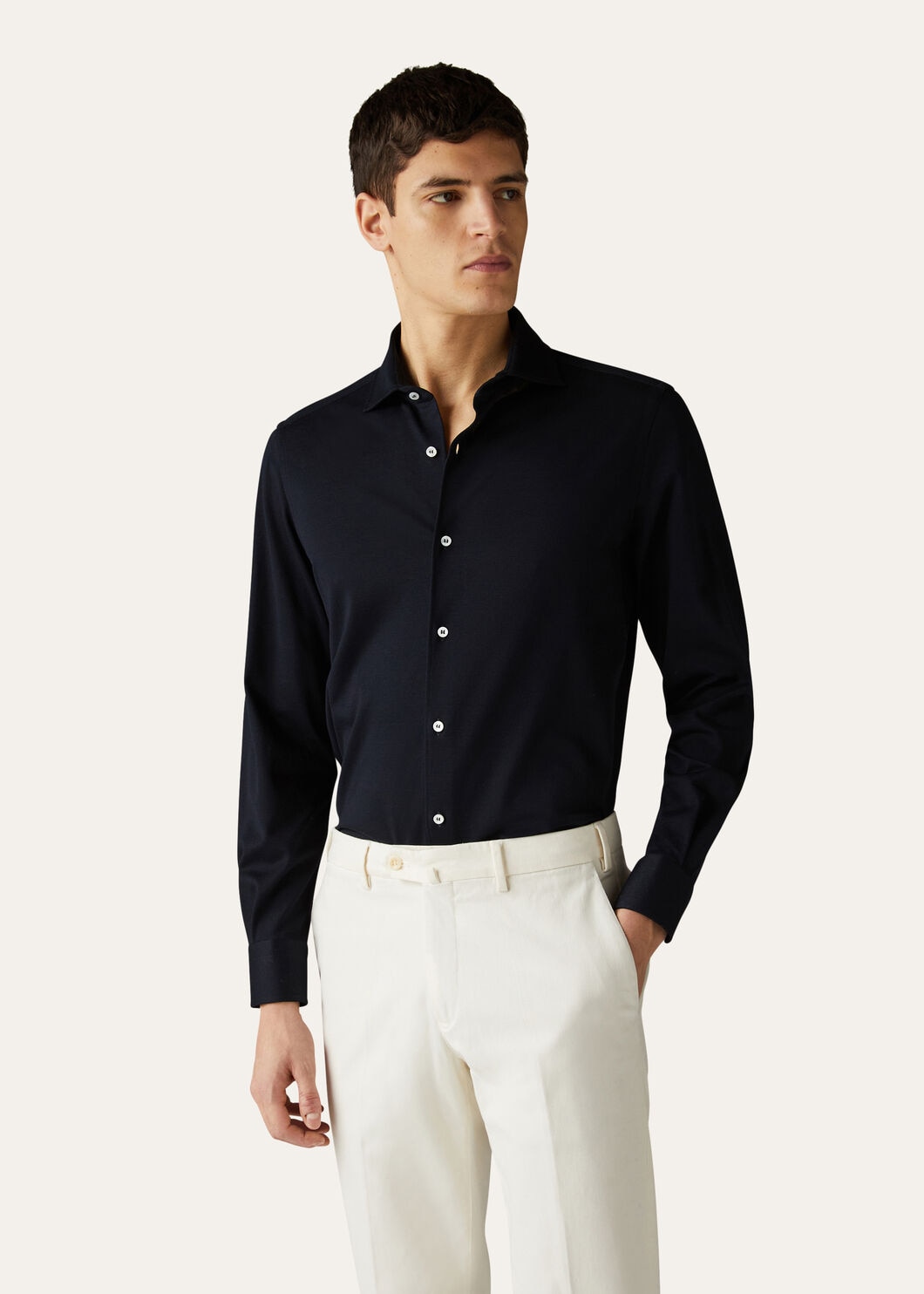 ANDREW SHIRT LIGHT COTTON OXFORD_FAG3494_W000_1