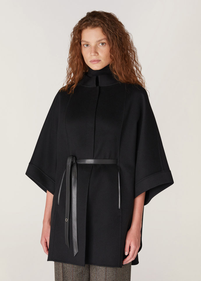 Loro Piana Cashmere & Leather Cape