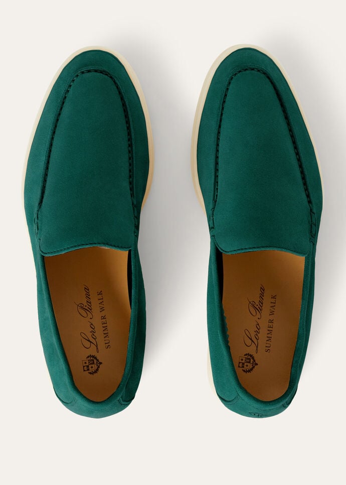 靴 loro piana summer walk 39 Summer Walk Loafer Suede Black Figs | Loro Piana US