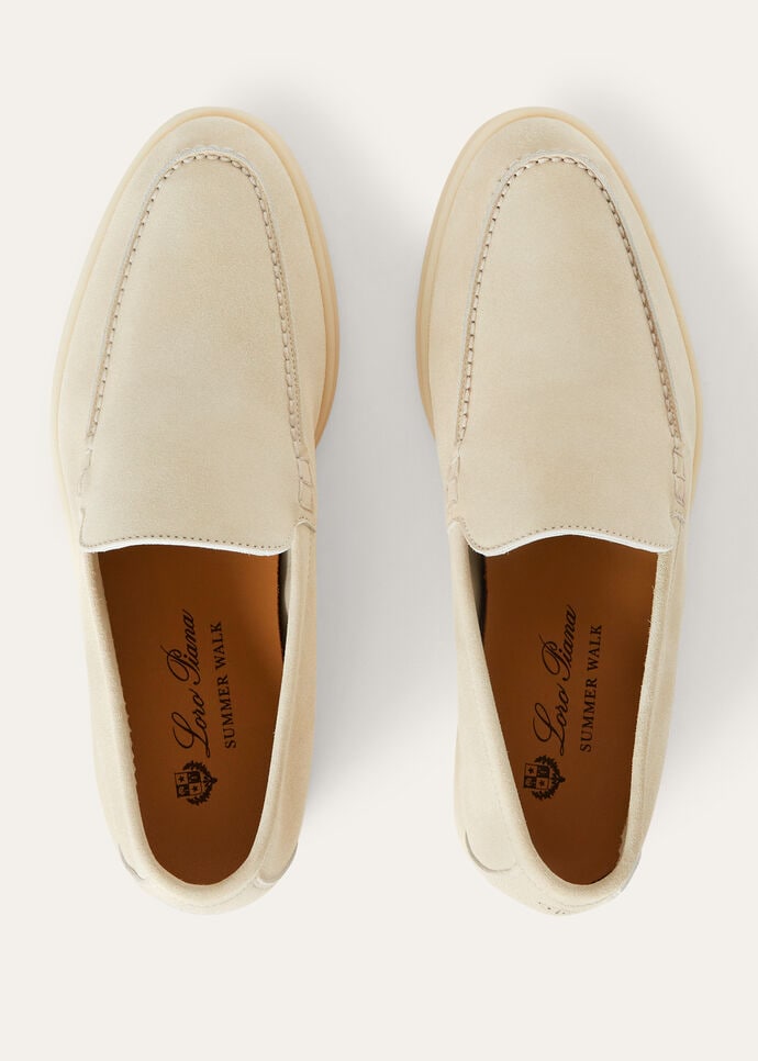 Summer Walk Loafer Suede Nougat | Loro Piana UA