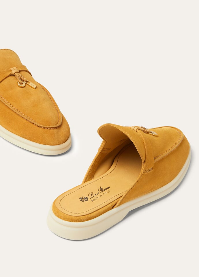 大人カジュアル【Loro Piana】上質 バブーシュウォークモカシン バブーシュ・チャーム・ウォーク・パイピング・モカシン