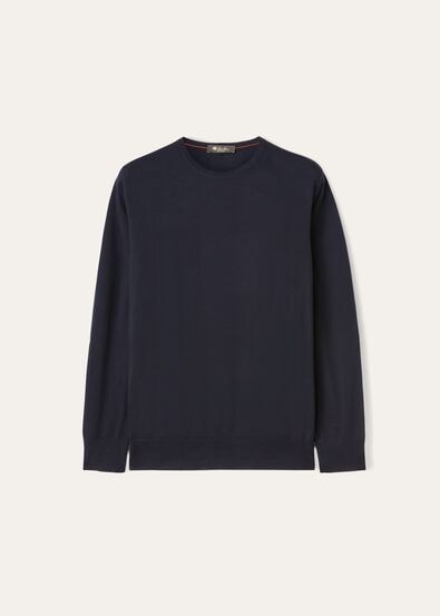 Roadster Mezzocollo Sweater in Cashmere Navy Blue/night Blue 