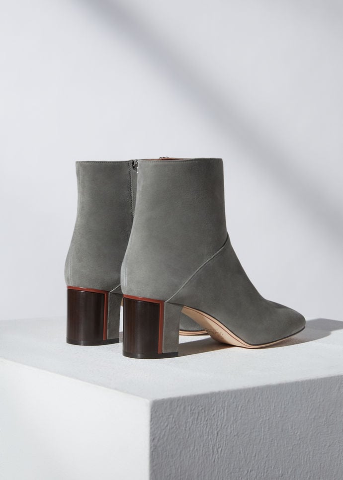 ankle grey boots