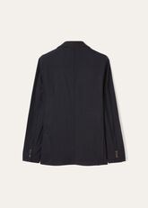 Sweater Jacket in Silk, Cashmere Navy Blue | Loro Piana