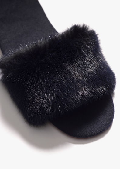 Open Mules And Mink Open Mules And Mink