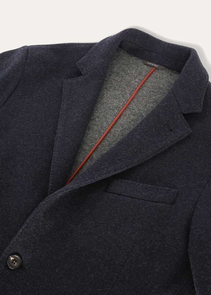 Sweater Jacket Jersey Novalis Navy Blue/Gray Melange | Loro Sweater Jacket Jersey Novalis Navy Blue/Gray Melange | Loro