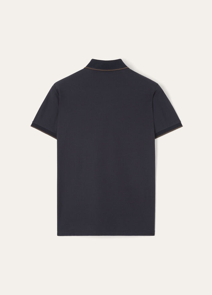 Brentwood Polo Cotton Navy Blue | Loro Piana US Brentwood Polo Cotton Navy Blue | Loro Piana US