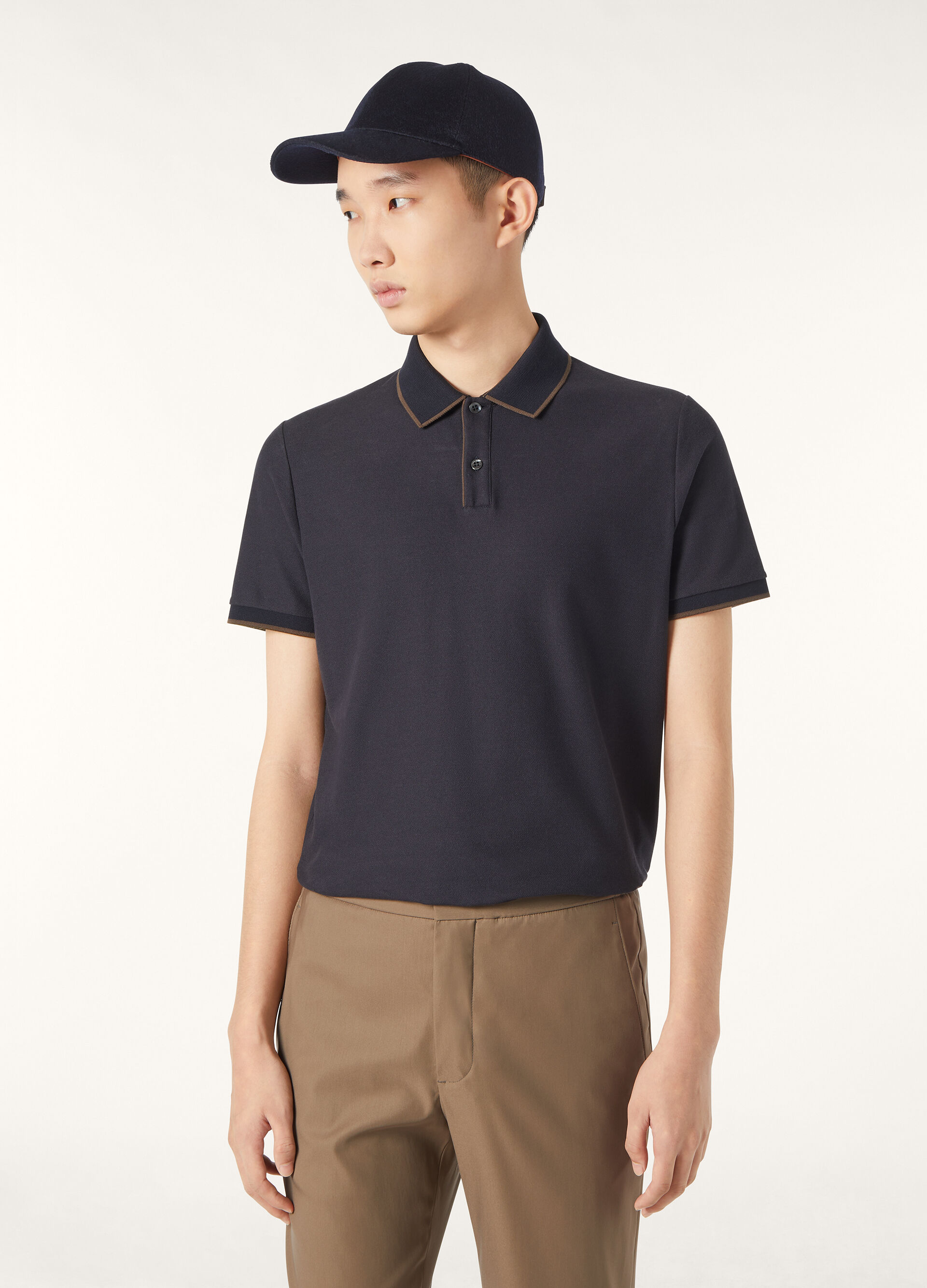 POLO MM BRENTWOOD JERSEY PIQUE' HONEYCOMB