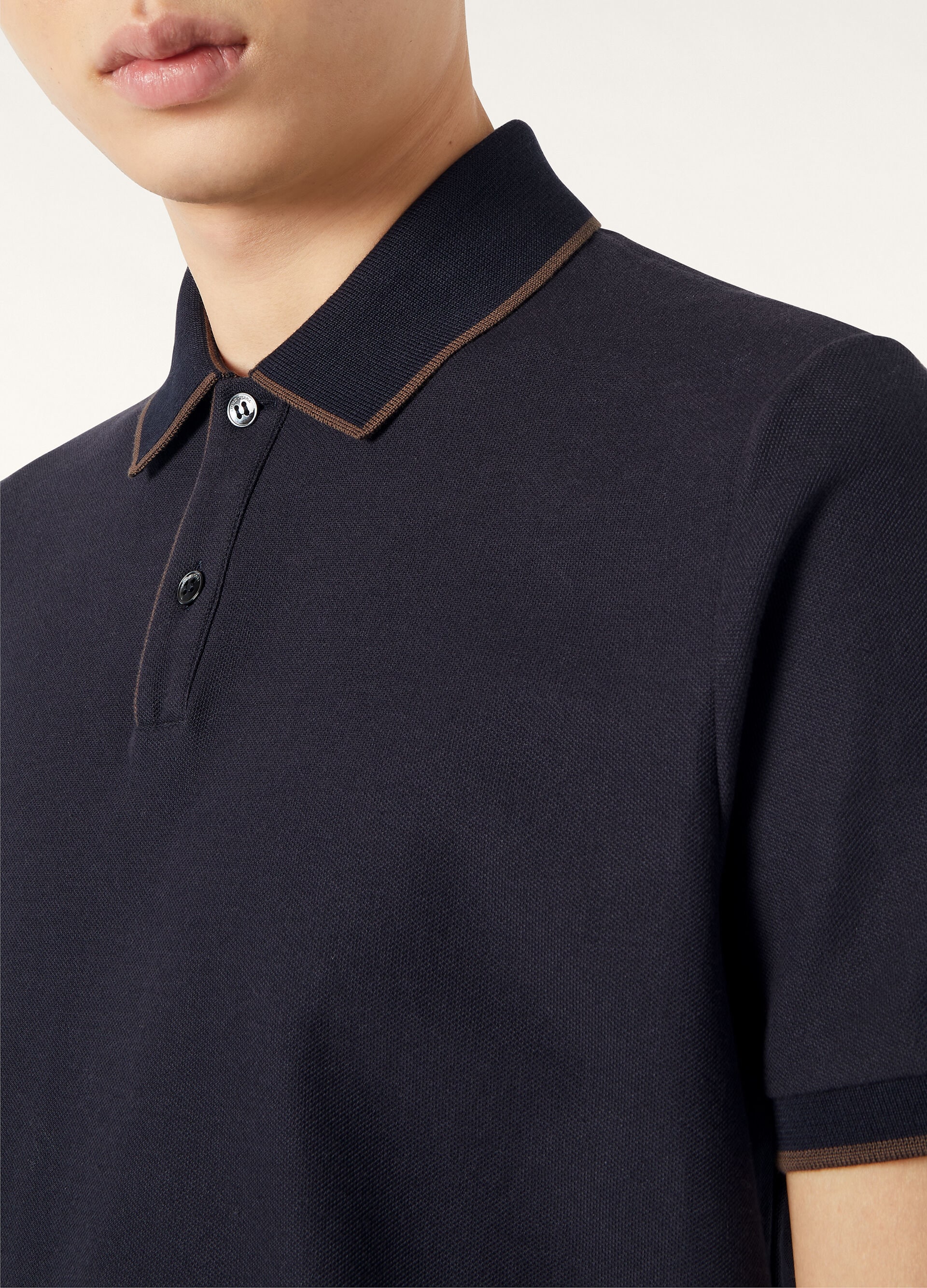 POLO MM BRENTWOOD JERSEY PIQUE' HONEYCOMB