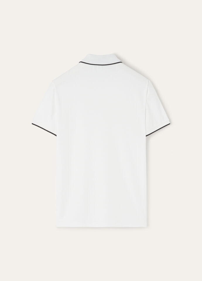 Brentwood Polo Cotton Optical White | Loro Piana US