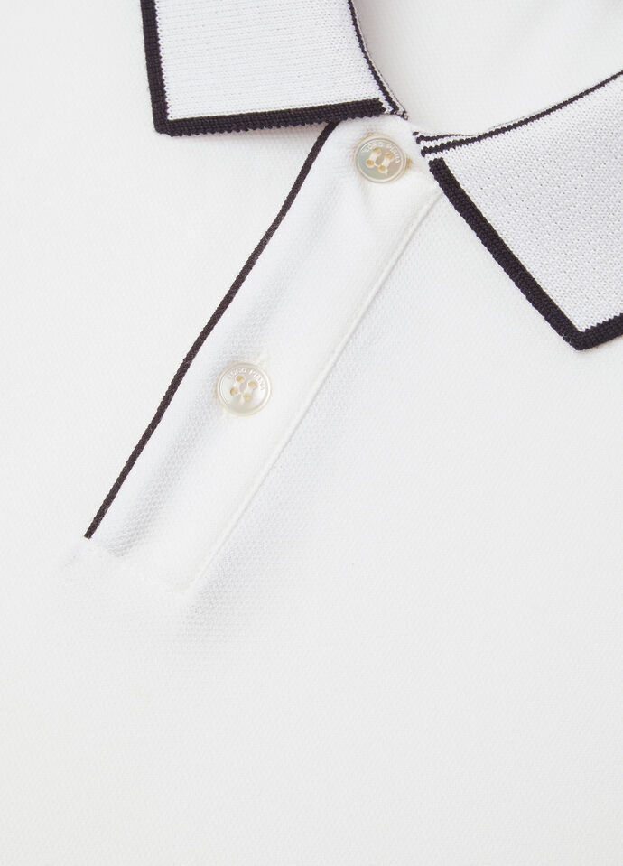 Brentwood Polo Cotton Optical White | Loro Piana US