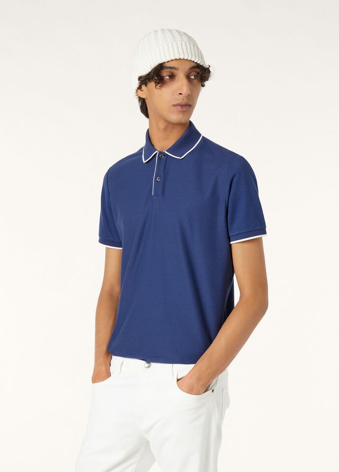 POLO MM BRENTWOOD JERSEY PIQUE' HONEYCOMB_FAI4903_W437_3
