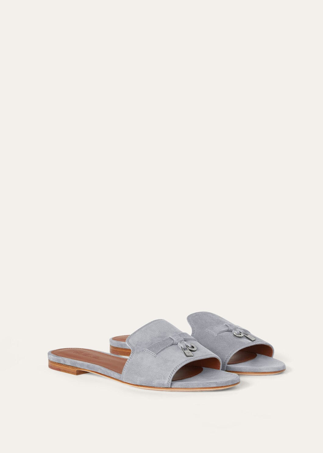 Summer Charms Sandal Suede Goatskin Zircon Loro Piana AE