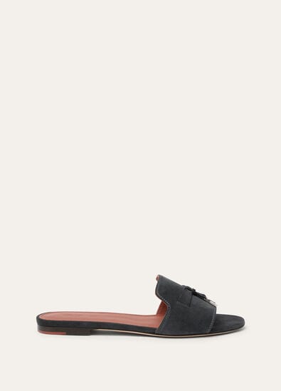 SUMMER CHARMS FLAT MULE SUEDE