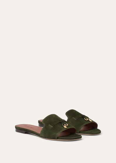 SUMMER CHARMS FLAT MULE SUEDE