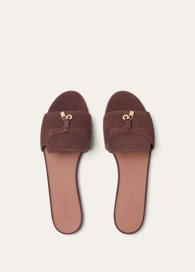 SUMMER CHARMS FLAT MULE SUEDE AF