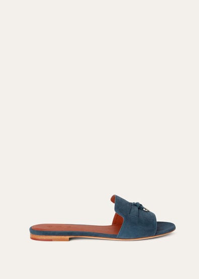 SUMMER CHARMS FLAT MULE SUEDE AF