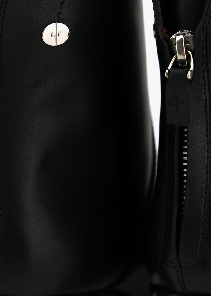 black ankle welly boots