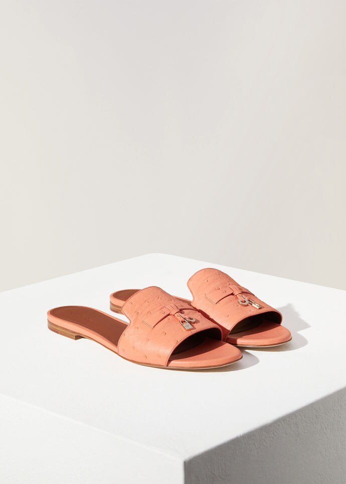 Summer Charms Sandal-Ostrich Leather