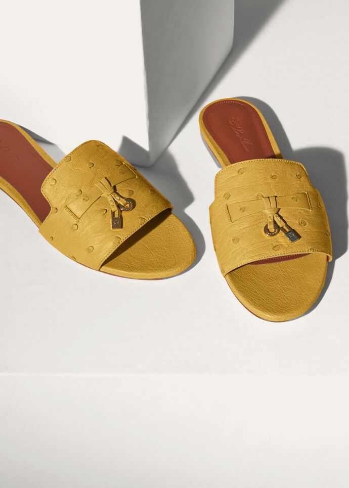 SUMMER CHARMS FLAT MULE OSTRICH_FAL0468_208N_4