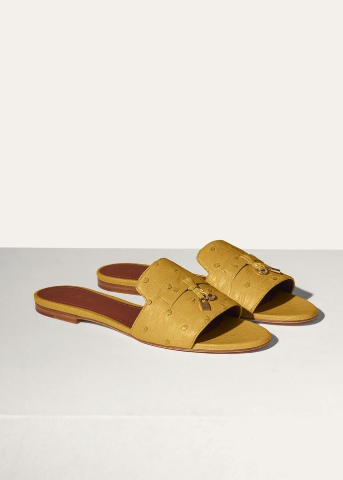 SUMMER CHARMS FLAT MULE OSTRICH_FAL0468_208N_2