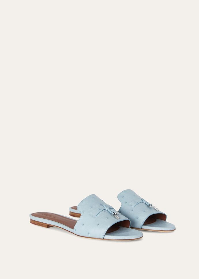 SUMMER CHARMS FLAT MULE OSTRICH_FAL0468_60DV_3
